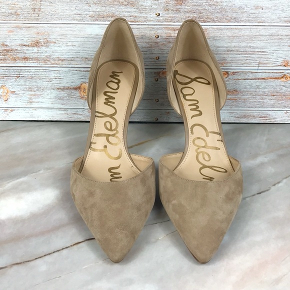 Sam Edelman Tesla D’orsay Pumps in Tan Suede - Picture 3 of 8